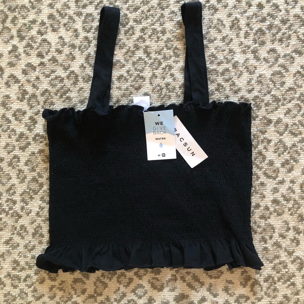 PACSUN smocked crop top!!